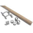 Oak Handrail Kit with Dome Ends.