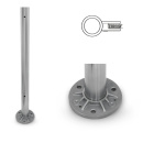 Drilled End Post for Glass Balustrade