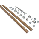 Dark Oak Finish 4MTR Handrail Kit