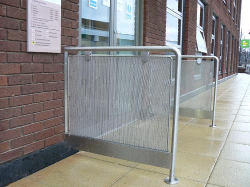 Maybrook10 stainless steel door guard protection hoops